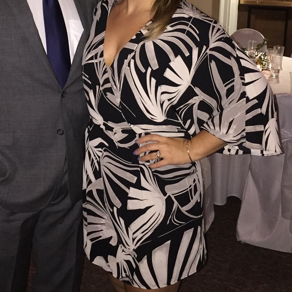 Palm Print Dress